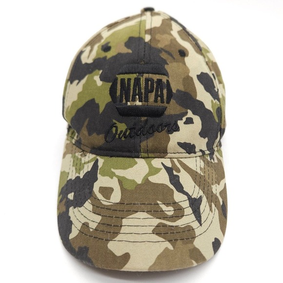 NAPA Outdoors Camouflage Hat Baseball Cap Adjustable Strapback Auto Parts Camo - Picture 2 of 7